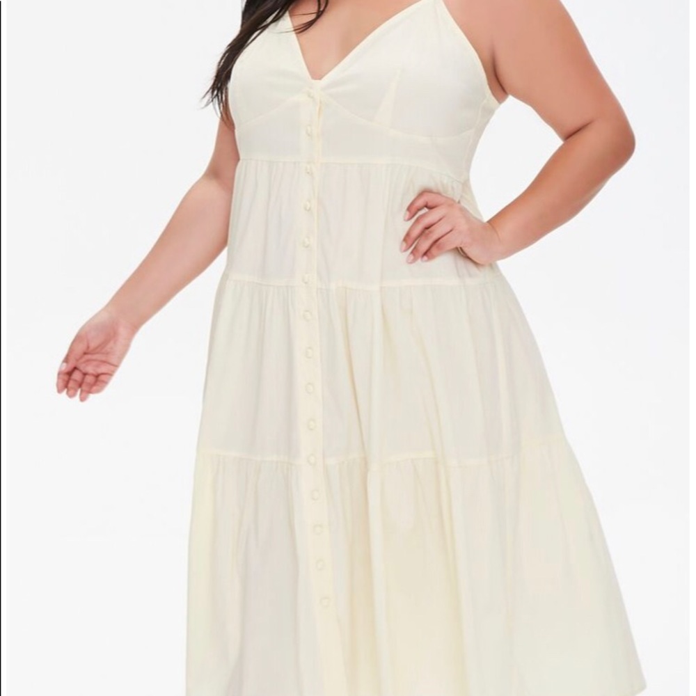 Yellow Flounce Cami Dress